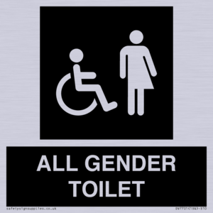 Disabled and Non-gender specific in black panel