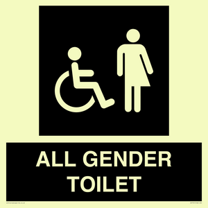 Disabled and Non-gender specific in black panel