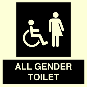 Disabled and Non-gender specific in black panel