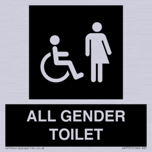 Disabled and Non-gender specific in black panel