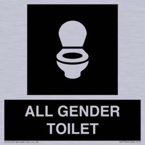 WC Toilet in black panel