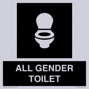 WC Toilet in black panel