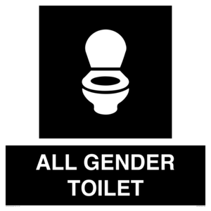 WC Toilet in black panel