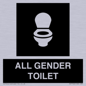 WC Toilet in black panel