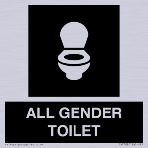 WC Toilet in black panel