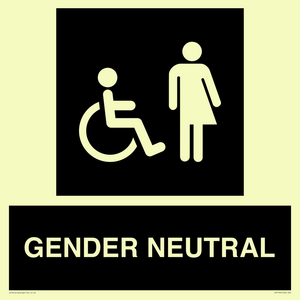 Disabled and Non-gender specific in black panel