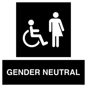 Disabled and Non-gender specific in black panel