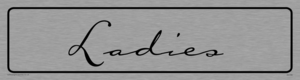 ladies - toilet door sign