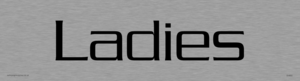 ladies - toilet door sign