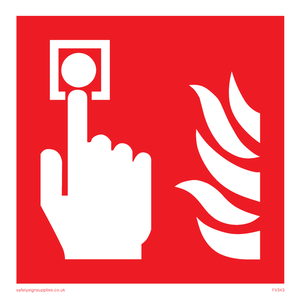 fire alarm call point symbol only
