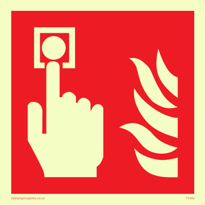 fire alarm call point symbol only