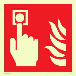 fire alarm call point symbol only