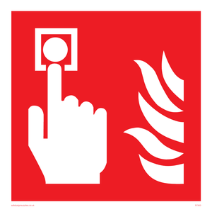 fire alarm call point symbol only