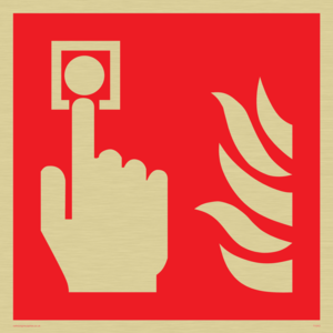 fire alarm call point symbol only