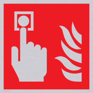fire alarm call point symbol only
