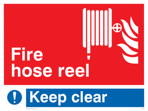 fire hose reel keep clear