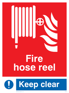 fire hose reel keep clear