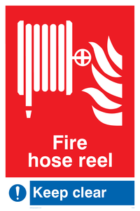 fire hose reel keep clear
