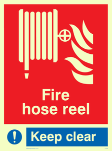 fire hose reel keep clear