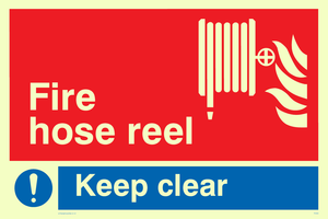 fire hose reel keep clear
