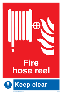 fire hose reel keep clear