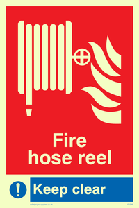 fire hose reel keep clear