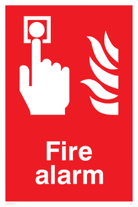 fire alarm sign 