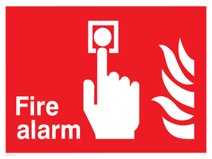 fire alarm sign 