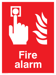 fire alarm sign 
