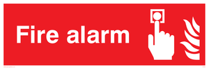 fire alarm sign 