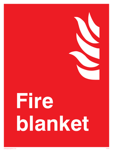 Fire blanket sign