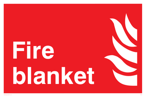Fire blanket sign