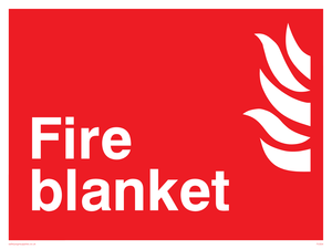 Fire blanket sign