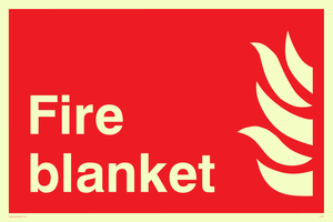 Fire blanket sign