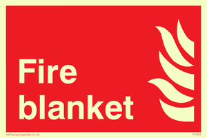 Fire blanket sign