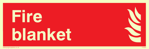 Fire blanket sign