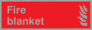 Fire blanket sign