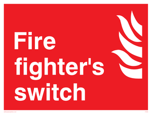 Fire fighter's switch