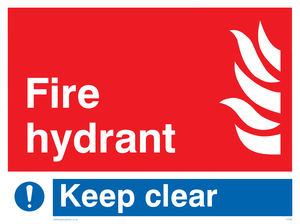 fire hydrant keep clear
