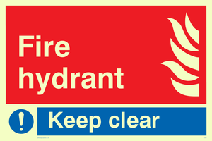 fire hydrant keep clear