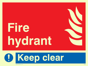 fire hydrant keep clear