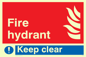 fire hydrant keep clear