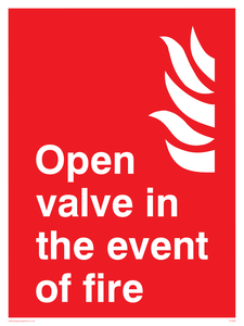 open valve in the event of fire