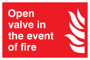 open valve in the event of fire