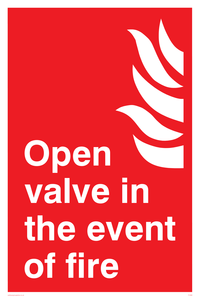 open valve in the event of fire
