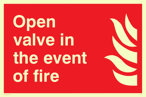 open valve in the event of fire