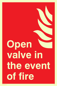 open valve in the event of fire