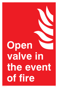 open valve in the event of fire
