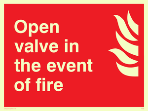 open valve in the event of fire