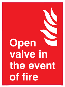 open valve in the event of fire